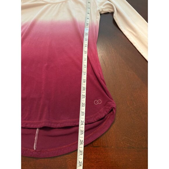CALIA by Carrie Underwood Flow Everyday Long Sleeve Top in Pink Ombre Size Small - Picture 11 of 11